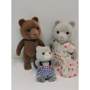 Sylvanian bamser med tj (brugte)