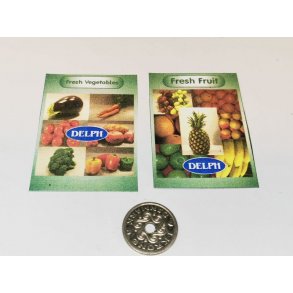 2 plakater af frugt og grnt (nye)