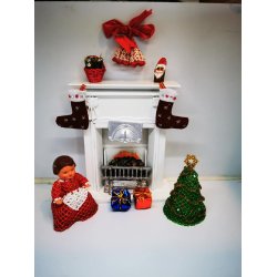 Julepynt perleklokker (brugt)