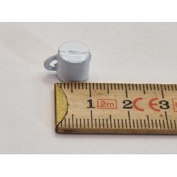 Baby kop i metal (brugt)