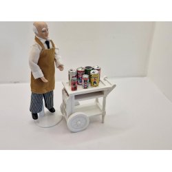 Dr peper dse i metal til dukkehus scala 1:6/10 (brugt)