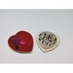 Hjerte ske med chokolade (ny)