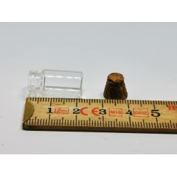 Glas med korkprop (ny)