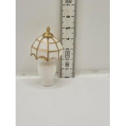 Bord lampe i porceln og plastik uden strm (brugt/som ny)