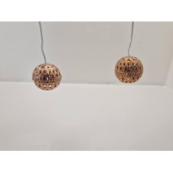 2 kugle lamper med Lundby stik (hndlavet)