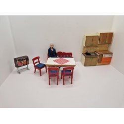 Spisebord til dukkehus scala 1:16 (brugt)