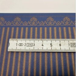  Tapet mrkebl/guld i kraftig kvalitet WP640 (nyt) 