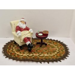 Julekop og tallerken i metal (nyt)