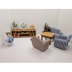 Lysestage i porceln (brugt)