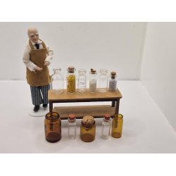 Glas med plastik prop (brugt)