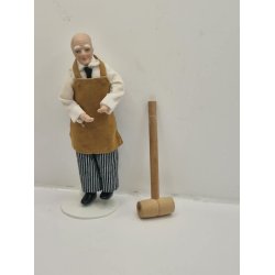 Stor hammer/klle i tr (brugt)