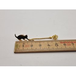 Katte reringe i "guld " metal (nikkel fri) (nye)