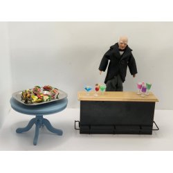 Smrrebrd med skinke, agurk og tomater (hndmalet)