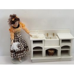 2 hvide grydelapper (hndlavet)