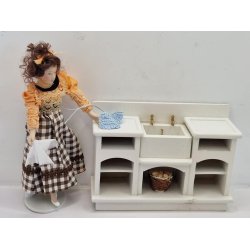  2 lysebl grydelapper (hndlavet)