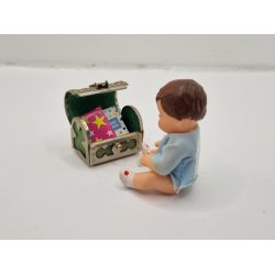 Lille kiste/pilleske i metal (gammel)