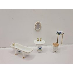 Badekar til dukkehus scala 1:24 i porceln (brugt)