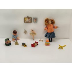 Lille brne billede (brugt) 2,4 x 1,7 cm