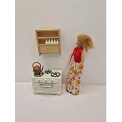  Komfur i plastik. Sylvanian (brugt)