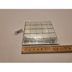 1 stk spejl (brugt/vintage) 9,8 x 9,8 cm