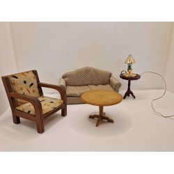 Lampe med Lundby stik (brugt)