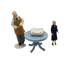 Stor skl/fad i porceln (brugt)