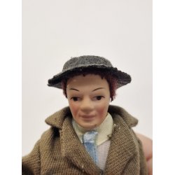 Dukke mand scala 1:12 inkl stativ (brugt/som ny)