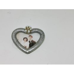 Brudebillede med slv rammer (hndlavet)