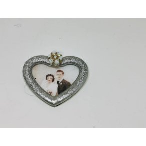 Brudebillede med slv rammer (hndlavet)