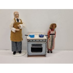 Lille gryde med lg i metal (ny)