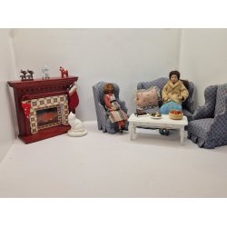 Pude med blonder (brugt)