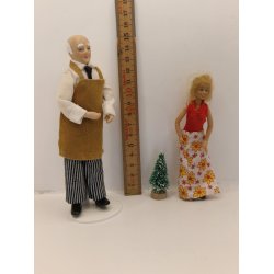 Meget lille juletr med sne (nyt)