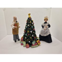 1 stk Julelys holder inkl lys (rdt eller hvidt) (hndlavet)