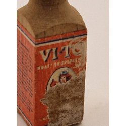 Vito skure middel flaske i tr(lidt defekt/vintage)