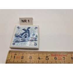 1 stk Hollandsk flise (brugt/fin stand)