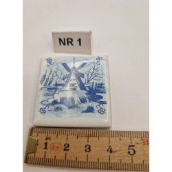 1 stk Hollandsk flise (brugt/fin stand)