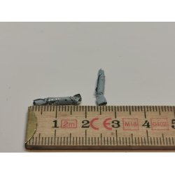 2 x jule eller nytrs knallert i gr/slv (hndlavet)