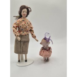 Dukke barn i porceln (muligvis Bisque Kewpie doll, se sidste billede) (antik) 6 cm