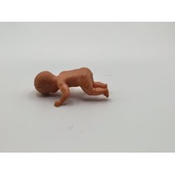 Baby dukke i plastik (brugt) 4,5 cm