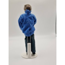 Dukke mand scala 1:12 delvis porceln. 14,5 cm