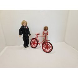 Rd herre cykel i metal (brugt)