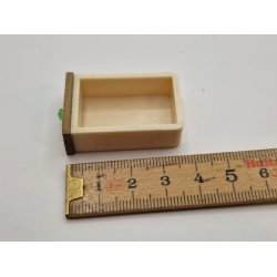 Skuffe til Lundby kkken i plastik med tr front (brugt)