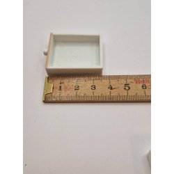 Skuffe i plastik (brugt) 3,5 x 2,9 cm