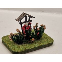 Lille bed med Jesus figur (brugt/som ny)