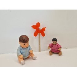 Ballon hund I resin (ny)