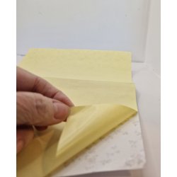 Selvklbende tapet med roser (nyt) 29 x 21 cm