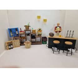 Vin/champagne kler i metal inkl en pose is terninger (vintage)