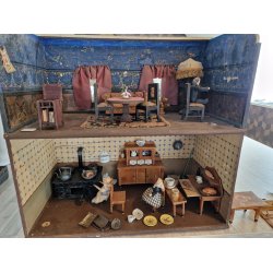 Sknk med porcelns skuffer (vintage fra 1940'erne)