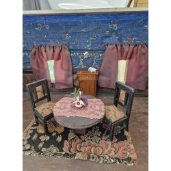 Spisebordsstol i tr fra 1928 (vintage)