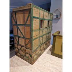 Dukkehus fra 1928 inkl gardiner (vintage) SENDES IKKE